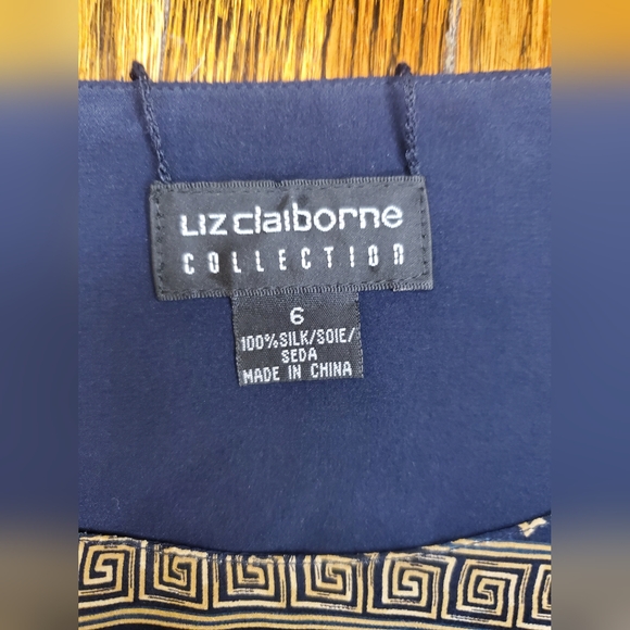Liz Claiborne Collection Women's Sleeveless Blouse 100% Silk - Picture 3 of 6